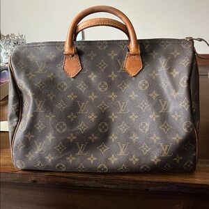Authentic Louis Vuitton Speedy 35 Cm Brown Monogram